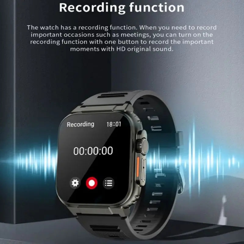 A70 Smart Watch 1.96" Bluetooth Call, Music