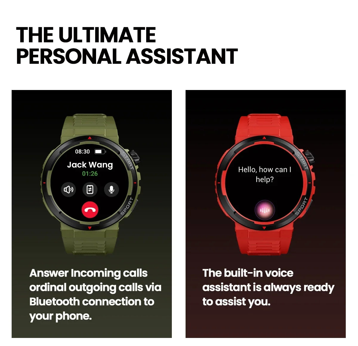 Zeblaze Ares 3 Plus 1.43'' HD AMOLED Voice Calling Smartwatch