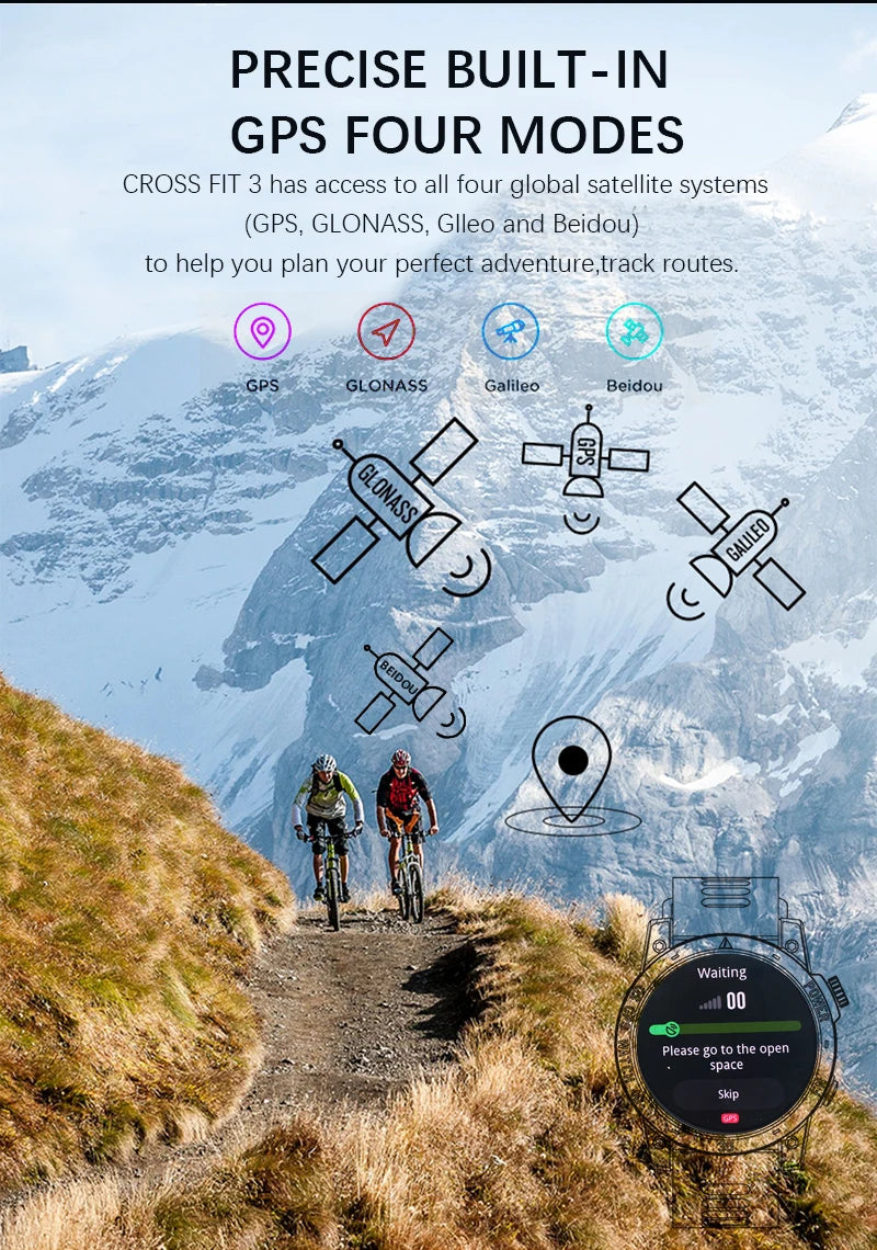 NORTH EDGE 2025 Men’s GPS Sport Smartwatch