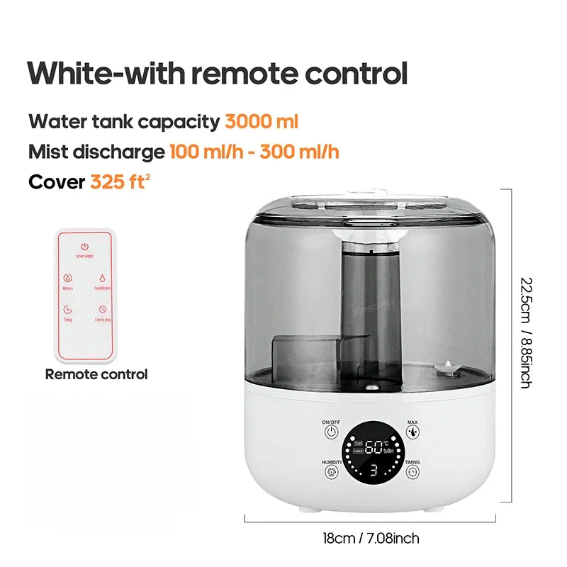 CK2 3L Silent Air Humidifier & Aroma Diffuser