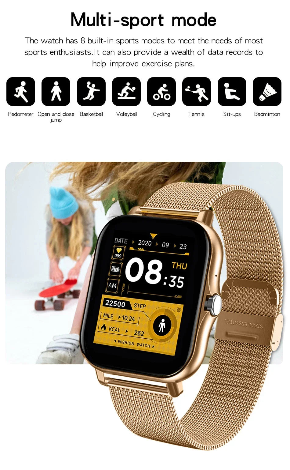 New Smartwatch 1.44" Color Screen