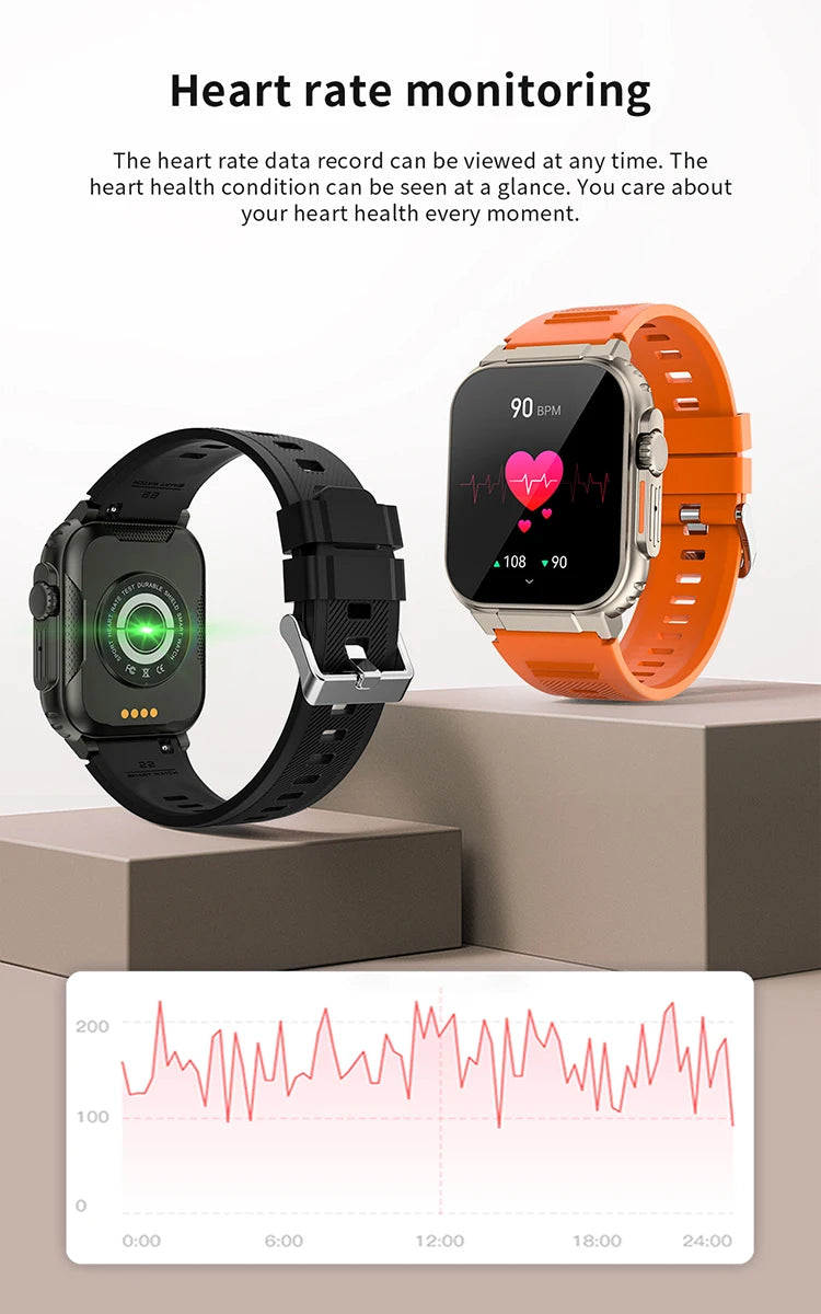 A70 Smart Watch 1.96" Bluetooth Call, Music