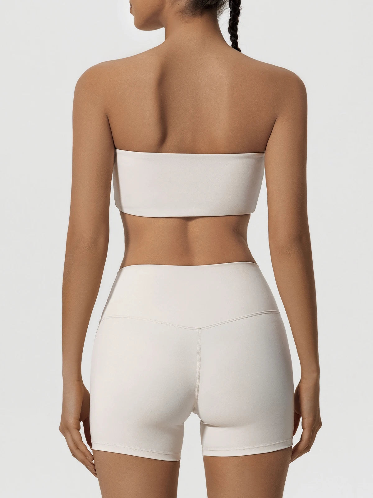 Ctenkevet Women’s 2-Piece Strapless Fitness Set