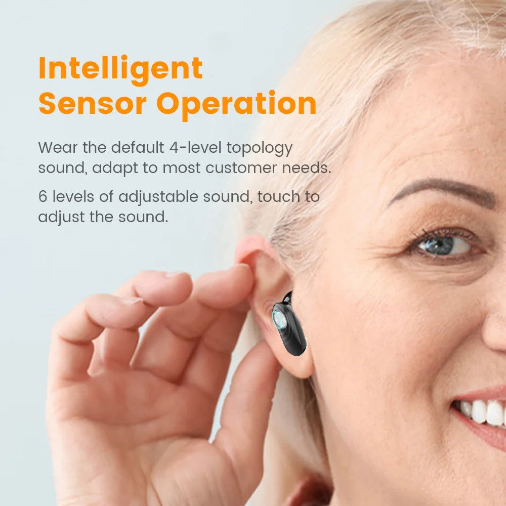 Rechargeable Mini Invisible Wireless Hearing Aid for Elderly