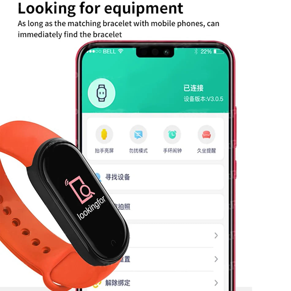 M6 Fitness Smartwatch for Men & Women