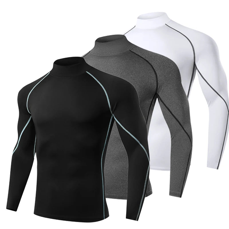 Men’s Quick-Dry Long Sleeve Compression Shirt