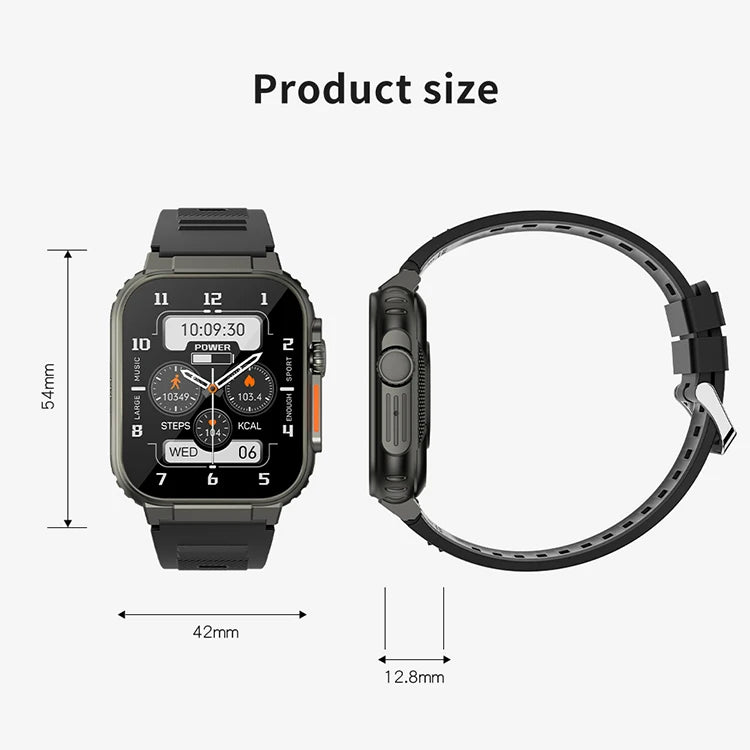 A70 Smart Watch 1.96" Bluetooth Call, Music