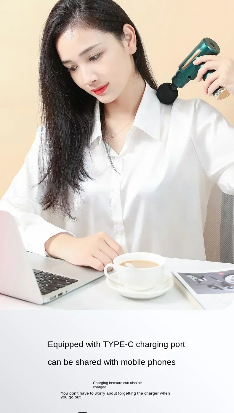 USB Mini Massage Gun for Muscle Relaxation
