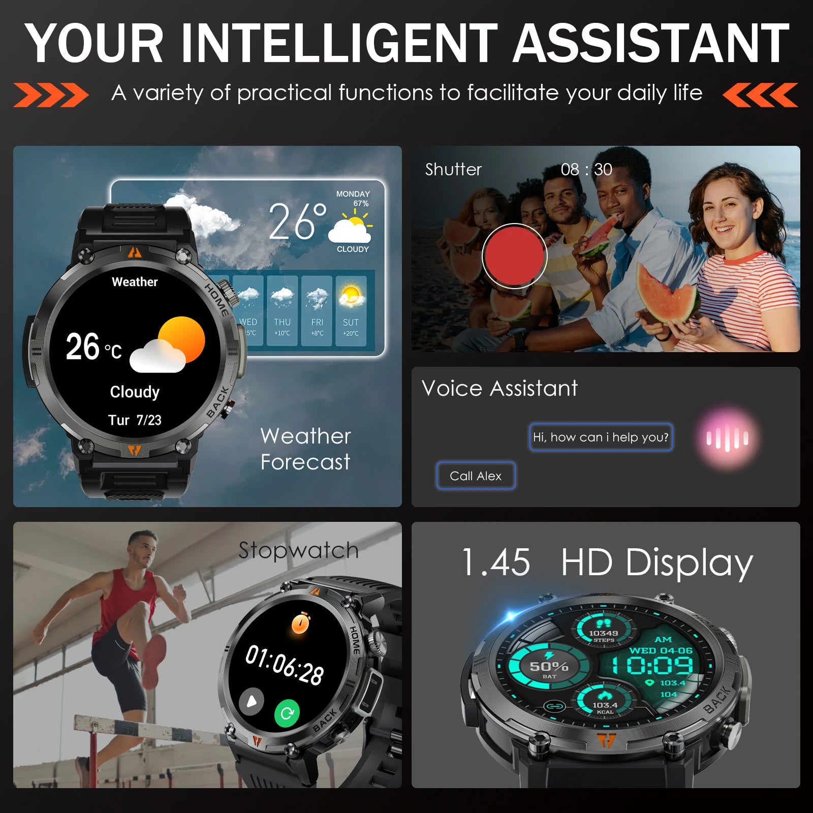 EIGIIS KE3 2024 Bluetooth Call Smartwatch