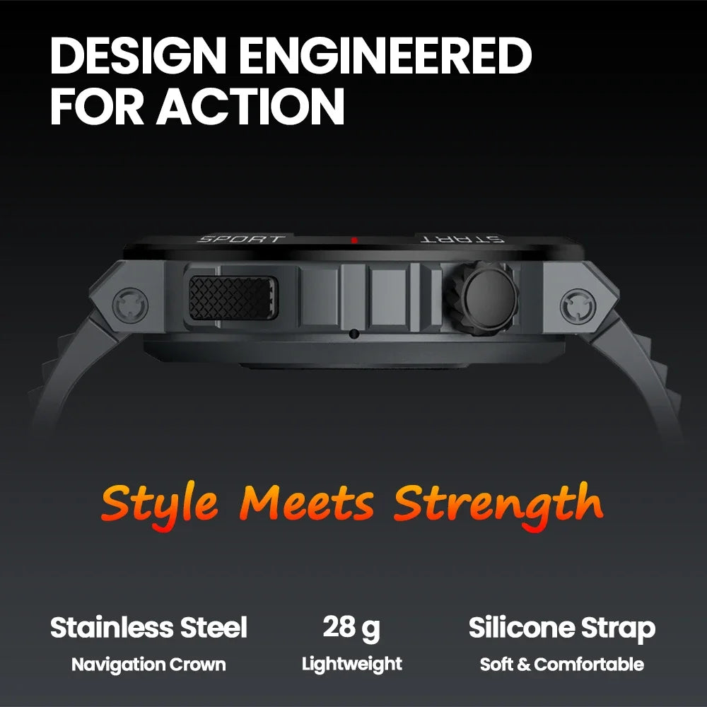 Zeblaze Ares 3 Plus 1.43'' HD AMOLED Voice Calling Smartwatch